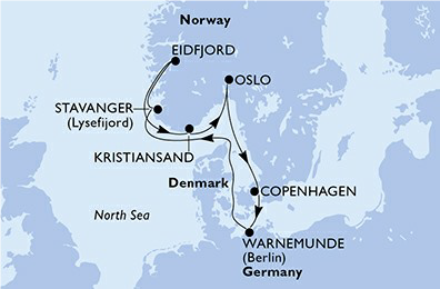 Croisière Scandinavie - 8 Jours